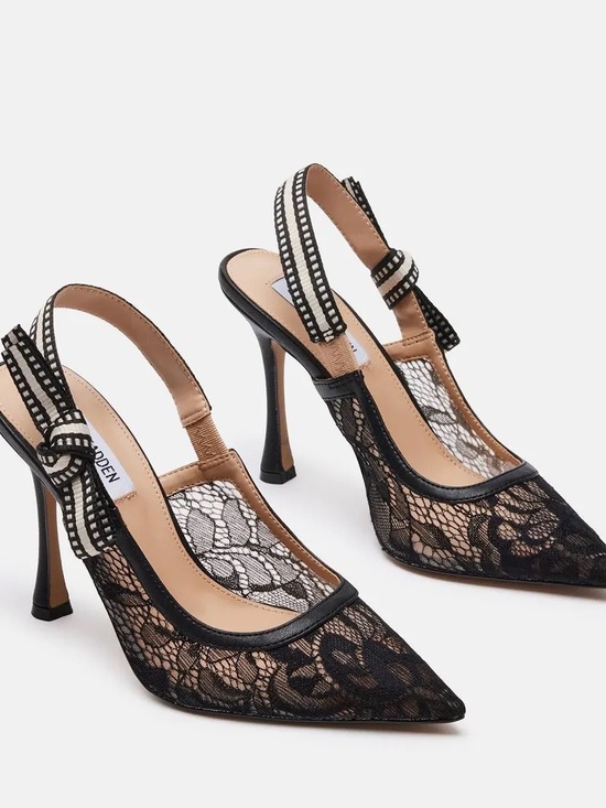Steve Madden Shoes - Steve Madden Bri Slingback — Black Lace